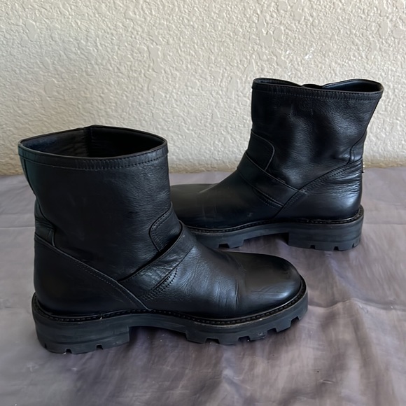 Jimmy Choo Womens Youth II Double Moto Boots Current 2022 Style Sold Out $895 - Picture 11 of 16